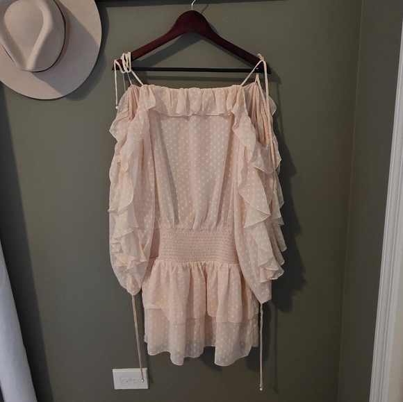 Tularosa New Pink Pearl Accent Dress Size S - Picture 4 of 14